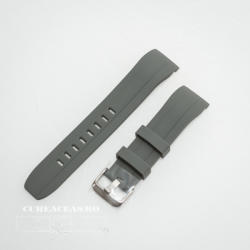  Curea silicon gri capat curbat 22mm - 58402