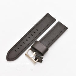  Curea piele neagră vintage QR 22mm - 3990122 - cureaceas