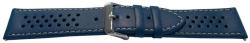  Curea model olimpic perforata albastra cu alb 22mm - 51507 - cureaceas