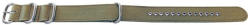  Curea NATO verde militar canvas 22mm catarame zulu argintii -54102