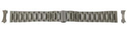 Bratara argintie deployant capat drept si curbat 18mm - cureaceas