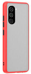 Techsuit Husa Samsung Galaxy S21 Plus- Colored buttons case- bumper rosu