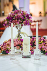  Esküvői szett 20cm Ezüst