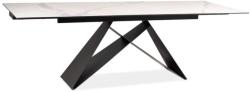 Wipmeble WESTIN III asztal 160-240 CERAMIC fehér/fekete MATT - mindigbutor