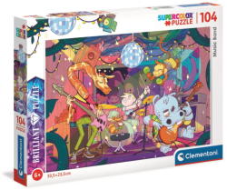 Clementoni 20177 - Music Band - 104 db-os Szuper Színes Ragyogó puzzle (20177)