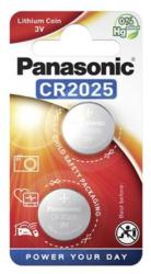 Panasonic Gombelem, CR2025, 2 db, PANASONIC (PECR2025) (CR2025/2B-PAN)