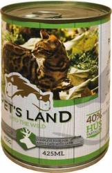 Pet's Land Cat konzerv vadhússal és répával (48 x 415 g) 19.92 kg