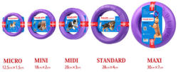 PULLER Mini fitnessz/ügyességfejlesztő karikák kutyáknak (2 db karika / szett; Átmérő: 28 cm; Vastagság: 4 cm)