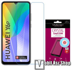 MyScreen CRYSTAL BacteriaFREE képernyővédő fólia - CRYSTAL - 1db, törlőkendővel, antibakteriális, A képernyő sík részét védi! - HUAWEI Y6p