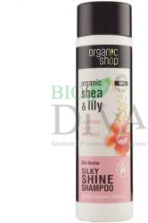 Organic Shop Șampon pentru strălucire cu nufăr și unt de shea Silk Nectar Organic Shop 280-ml