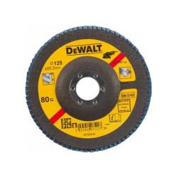 DEWALT Lamellás csiszolókorong Ø125mm x 22.2 x 80G mélyített (DT3267-QZ)