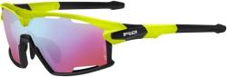 R2 Rocket Neon Yellow-Black Matt/Blue Revo Pink Kerékpáros szemüveg