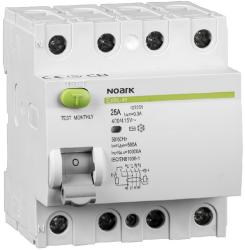 Noark Intreruptoare diferențiale Ex9L-H 4P 25A 100mA G (NRK 108277)