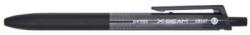 PENAC Pix PENAC X-Beam XB-107, rubber grip, 0.7mm, clema plastic, corp negru - scriere neagra (P-BP0107-06)