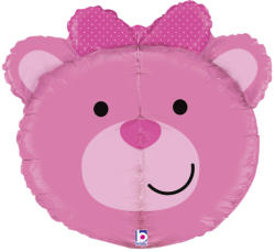 Grabo Balon folie cap urs roz 3D 69 cm - articole-petreceri - 23,99 RON