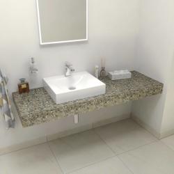 Sapho TAILOR Rockstone pult, 130x50cm, L verzió (TR130L) (TR130L)