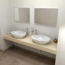 Sapho TAILOR Rockstone pult, 200x50cm, F verzió (TR200F) (TR200F)