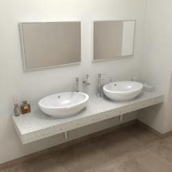 Sapho TAILOR Rockstone pult, 210x50cm, L verzió (TR210L) (TR210L)