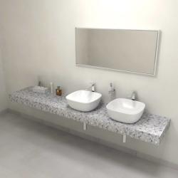 Sapho TAILOR Rockstone pult, 250x50cm, C verzió (TR250C) (TR250C)