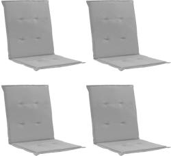 vidaXL Perne scaun de grădină, 4 buc. , gri, 100x50x3 cm (47551)