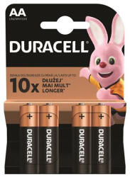 Duracell Elem, AA ceruza, 4 db, DURACELL Basic (DUELAADL4) (10PP110071/10PP110023)