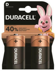 Duracell Elem, D góliát, 2 db, DURACELL Basic (DUELD2) (10PP110033/10PP100009)