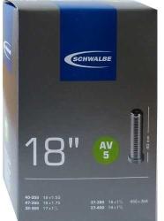 Schwalbe AV5 18 x 1, 25-1, 75 (32/40-355) belső gumi, AV40 (40 mm hosszú szeleppel, autós), 95g