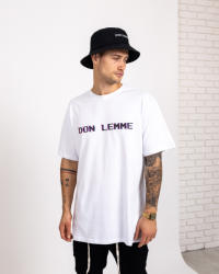 Don Lemme Tricou Oversized Glitch - alb Mărime: S