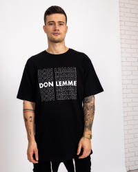 Don Lemme Tricou Oversized Outline - negru Mărime: S (6435)