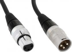 HICON Cablu prelungitor XLR 3 pini T-M Negru 10m, SGHN-1000-SW (SGHN-1000-SW)