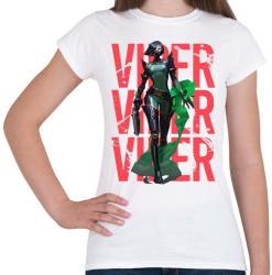 printfashion Valorant Viper - Női póló - Fehér (2594820)