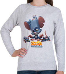 printfashion Zooba - Louie - Női pulóver - Sport szürke (4603887)