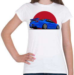 printfashion Nissan GT-R - Női póló - Fehér (4596875)