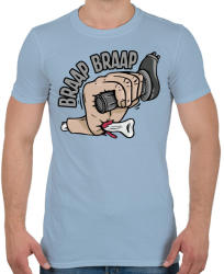 printfashion Nyélgáz! - Férfi póló - Világoskék (4598323)