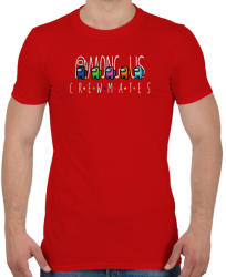 printfashion Among us Crewmates-01 - Férfi póló - Piros (4326259)