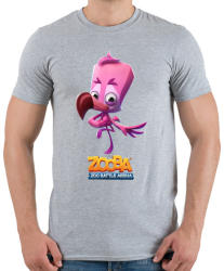 printfashion Zooba - Milo - Férfi póló - Sport szürke (4603681)