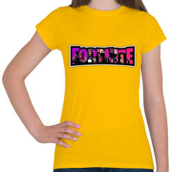 printfashion Fortnite10 - Női póló - Sárga (4323050)