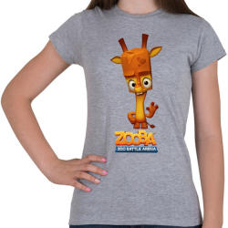 printfashion Zooba - Pepper - Női póló - Sport szürke (4622298)