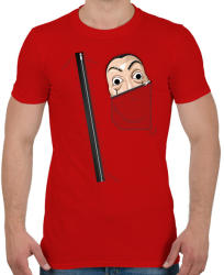 printfashion La casa de papel overál - Férfi póló - Piros (4303027)