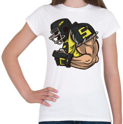 printfashion Rugby játékos - Női póló - Fehér (4628156)