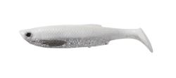 Savage Gear Shad Savage Gear Bleak Paddle Tail, White/Silver, 10cm, 4buc/plic (F1.SG.61833)