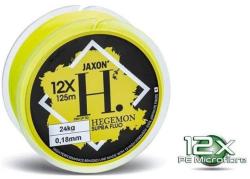JAXON Fir textil Jaxon Hegemon Supra 12X Fluo Yellow, 125m, 0.14mm, 16kg (ZJ-DSF014A)