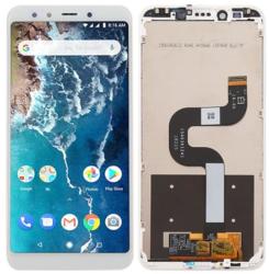 NBA001LCD004102 Xiaomi Mi 6X / A2 fehér OEM LCD kijelző érintővel kerettel, előlap (NBA001LCD004102)