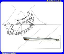 TOYOTA YARIS 3 2017.03-2020.05 /XP130/ Első lökhárító krómdíszléc jobb felső "5 ajtós" TY3301223