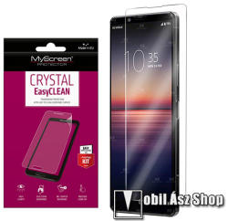 MyScreen képernyővédő fólia - Crystal Clear - 1db, törlőkendővel, A képernyő sík részét védi - Sony Xperia 1 II (2020)