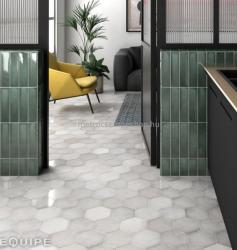 SPANYOL HERITAGE SNOW fehér hexagon burkolat