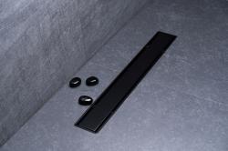 PESTAN Confluo Primo Compact Line Matte black zuhanyfolyóka, 450 mm 13702522 (13702522)