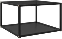 vidaXL Măsuță de cafea, negru, 60x60x35 cm, sticlă securizată (322888) Masa de cafea