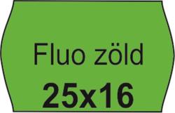 Árazószalag, 25x16 FLUO zöld (10tek/csom) (IS2516FZ)