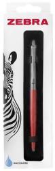 Zebra Golyóstoll, 0, 24 mm, nyomógombos, ezüst színű klip, pink tolltest, ZEBRA "901", kék (TZ83747) - webpapir